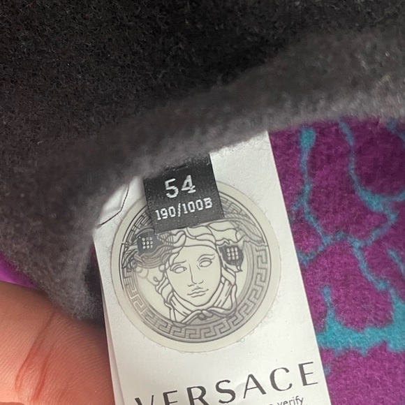 Versace Medusa Duffle Coat Black Wool Silk Blend Size XXL (54 IT) New with Tags - Picture 13 of 14